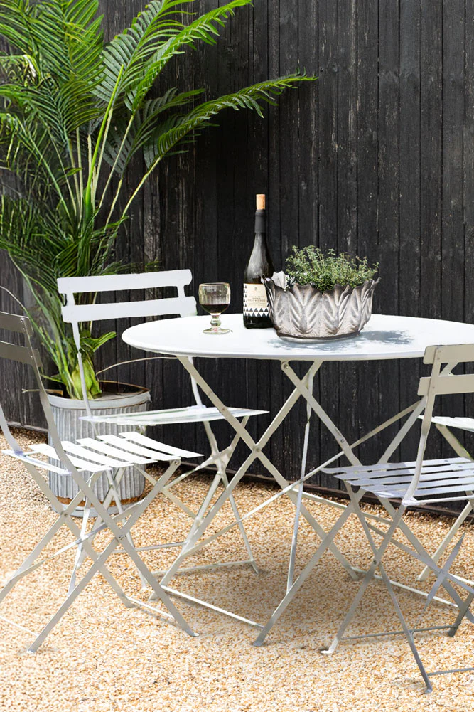 Bistro Dining Garden Set in White - Image 2