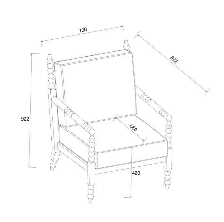 Folk Bobbin Chair - Image 7
