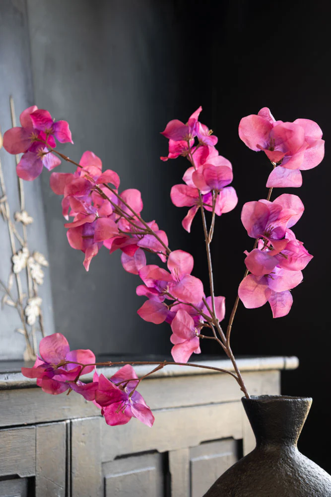 Faux Fuchsia Pink Blossom Flower Stem - Image 4
