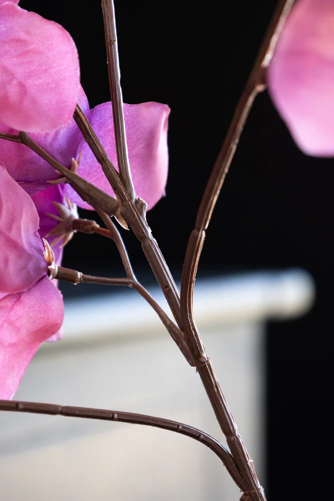 Faux Fuchsia Pink Blossom Flower Stem - Image 6
