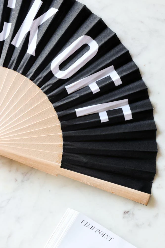 Fuck Off Wooden Fan - Image 3