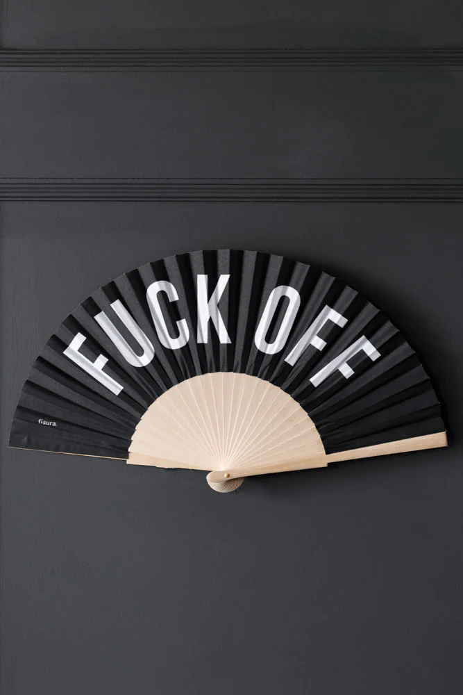 Fuck Off Wooden Fan - Image 4
