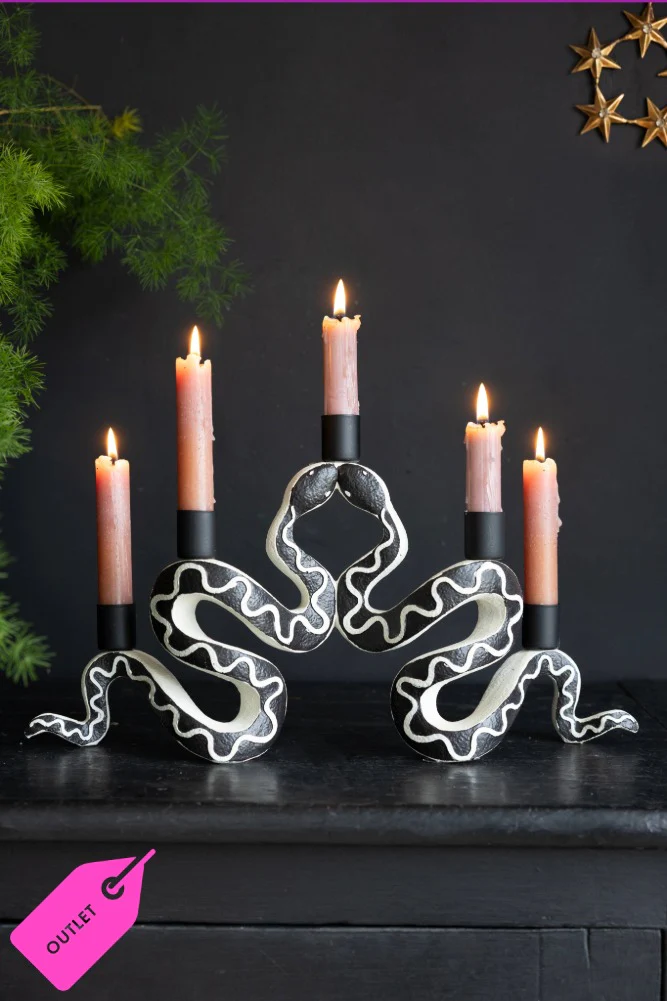 Gemini Snake Candelabra - SECONDS