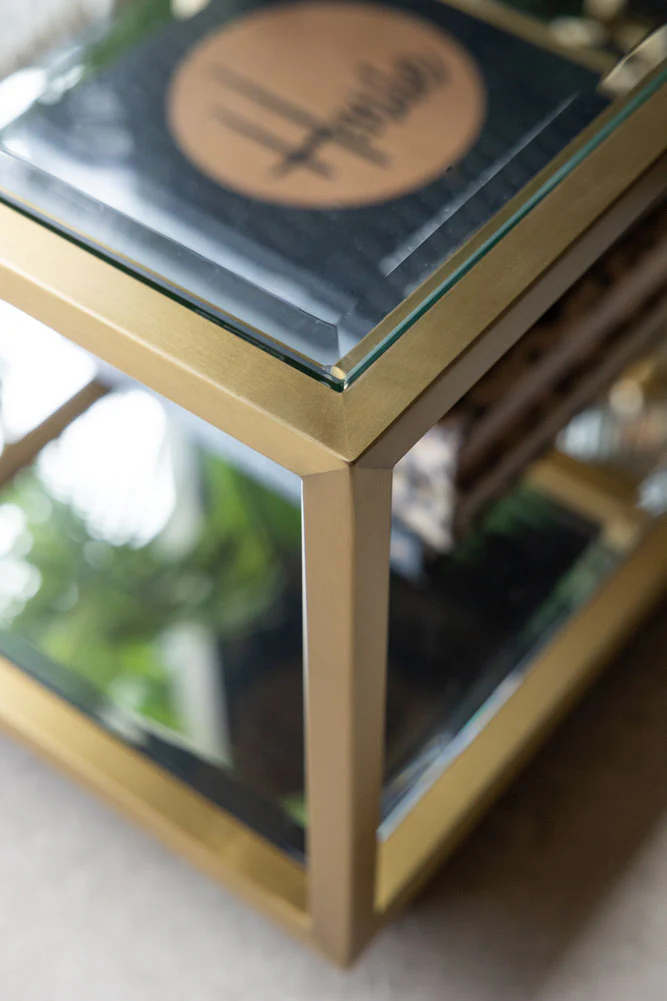 Gold Glass Modular Coffee Table - Image 7