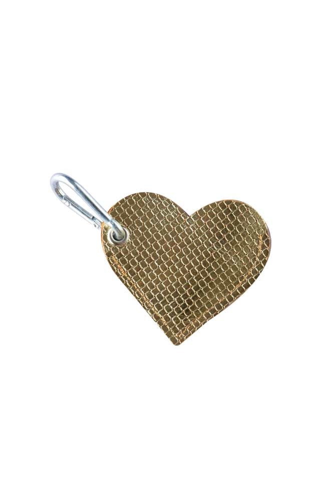 Gold Heart Dog Poo Bag Pouch - Image 6