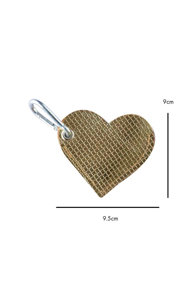 Gold Heart Dog Poo Bag Pouch - Image 7