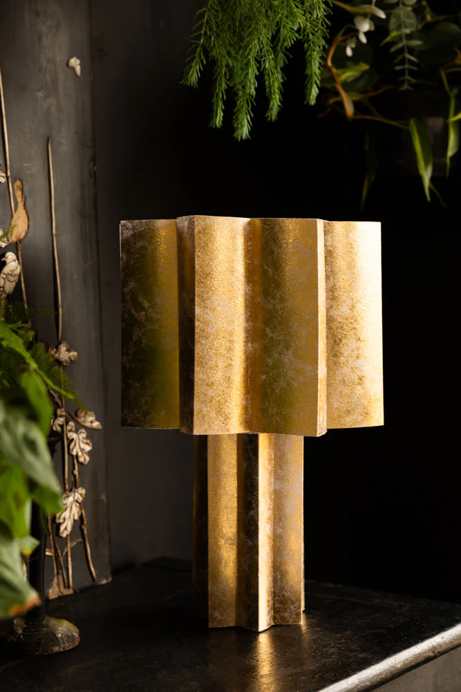 Gold Leafed Effect Star Table Lamp - Image 9