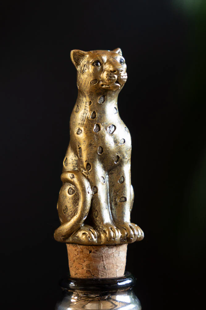 Gold Leopard Bottle Stopper - Image 6