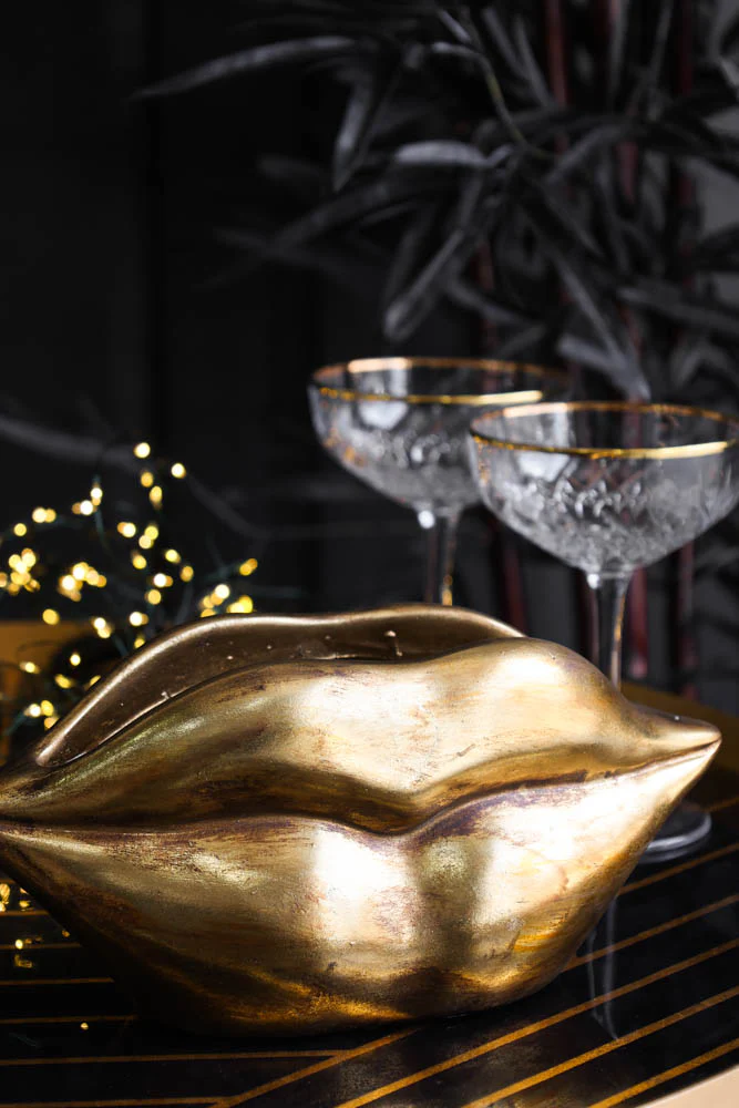 Gold Lips Short Stem Vase - Image 2