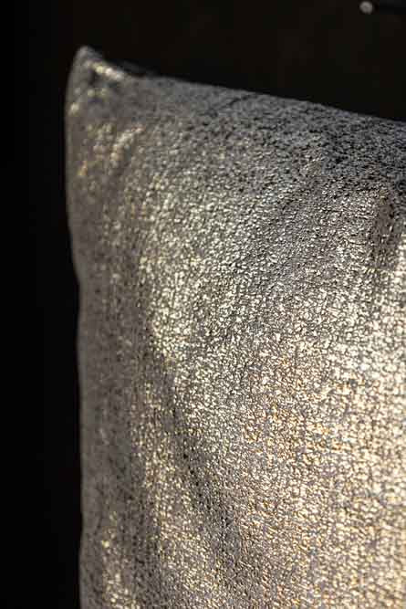 Gold Metallic Velvet Cushion - Image 5