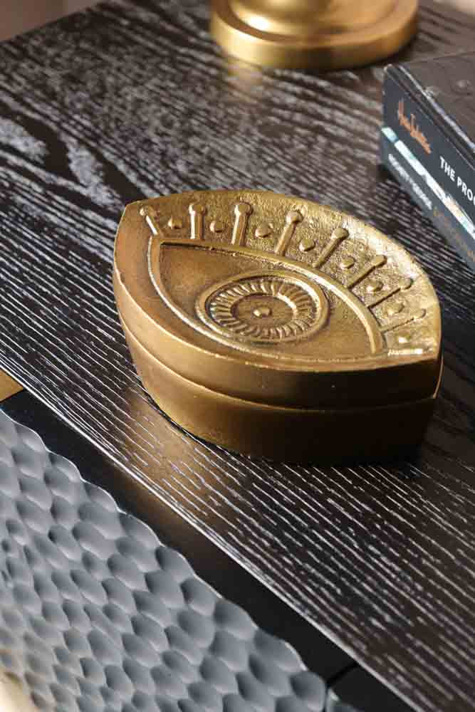 Gold Mystic Eye Trinket Box