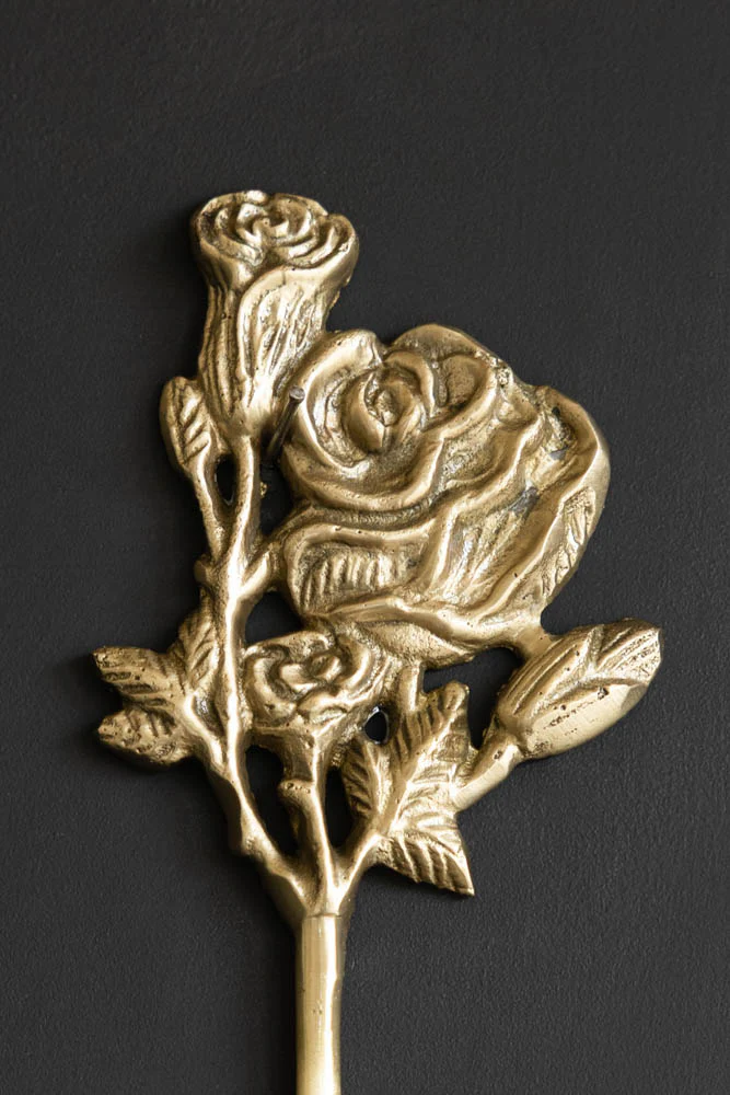 Gold Roses Decorative Wall Hook - Image 2