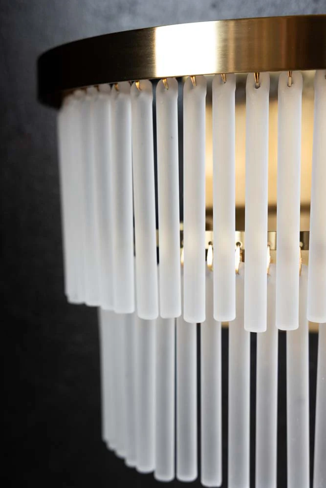 Gold Tiered Glass Wall Light - Image 3