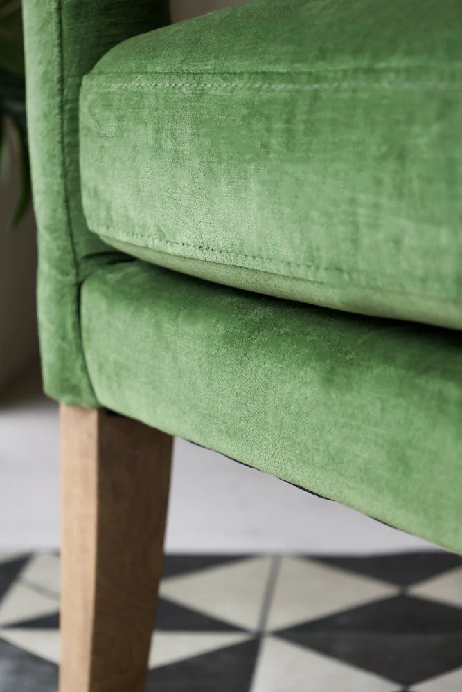 Gorgeous Green Velvet Armchair - Image 5