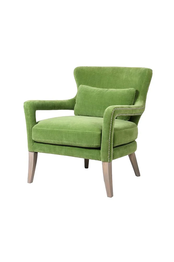 Gorgeous Green Velvet Armchair - Image 8