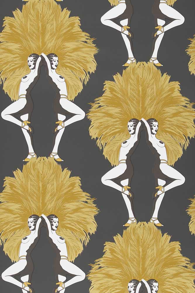 Graduate Collection Showgirl Black & Gold Wallpaper - Image 7