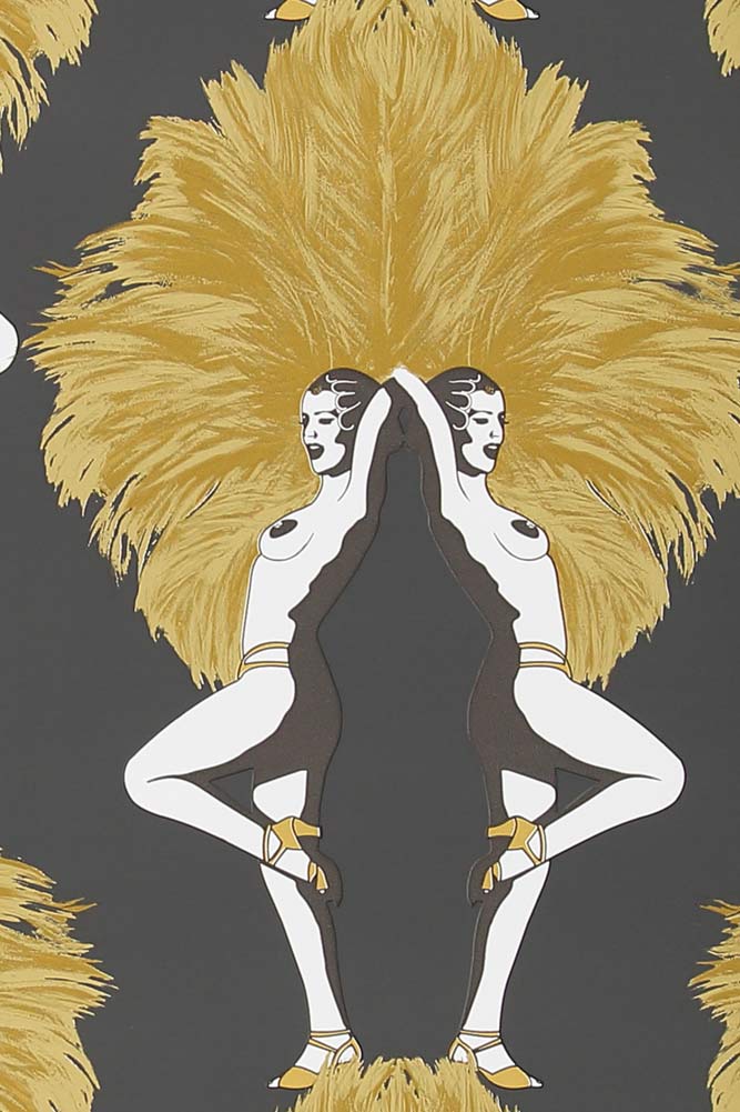Graduate Collection Showgirl Black & Gold Wallpaper - Image 9