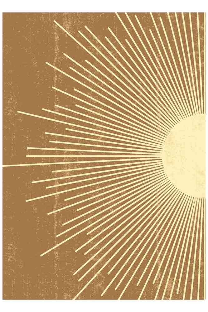 Graphic Sunburst Art Print - Available Framed Or Unframed - Image 7
