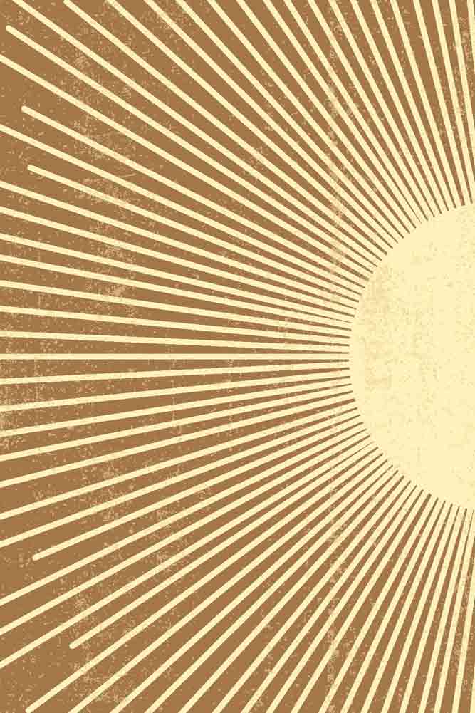 Graphic Sunburst Art Print - Available Framed Or Unframed - Image 9