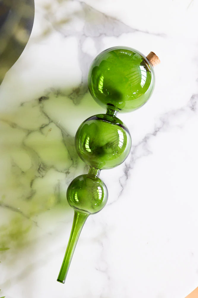 Green Glass Self-Watering Pipette - Image 2