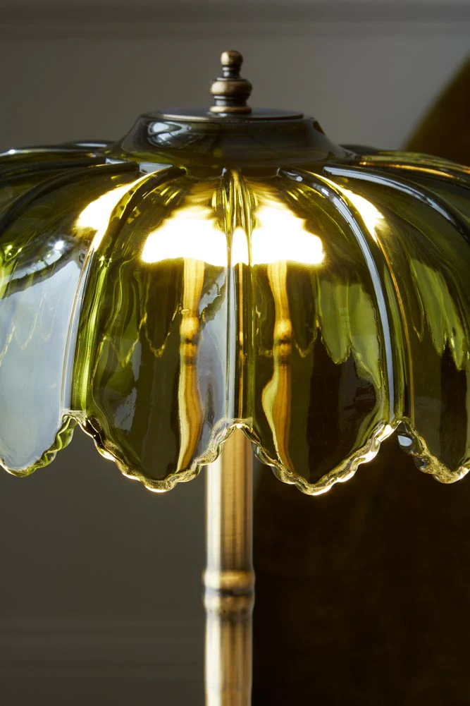 Gold & Green Desert Table Lamp - Image 2