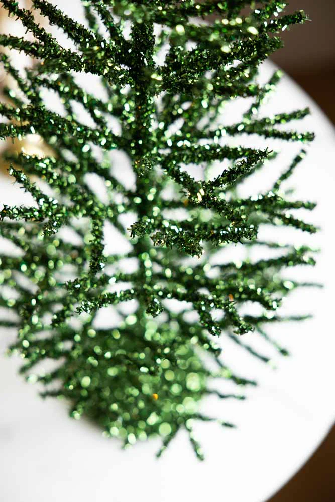 Green Tinsel Christmas Tree - Image 2