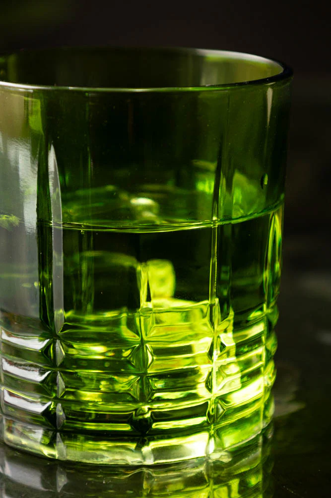 Green Whiskey Embossed Glass - Available in Two Designs - Image 11