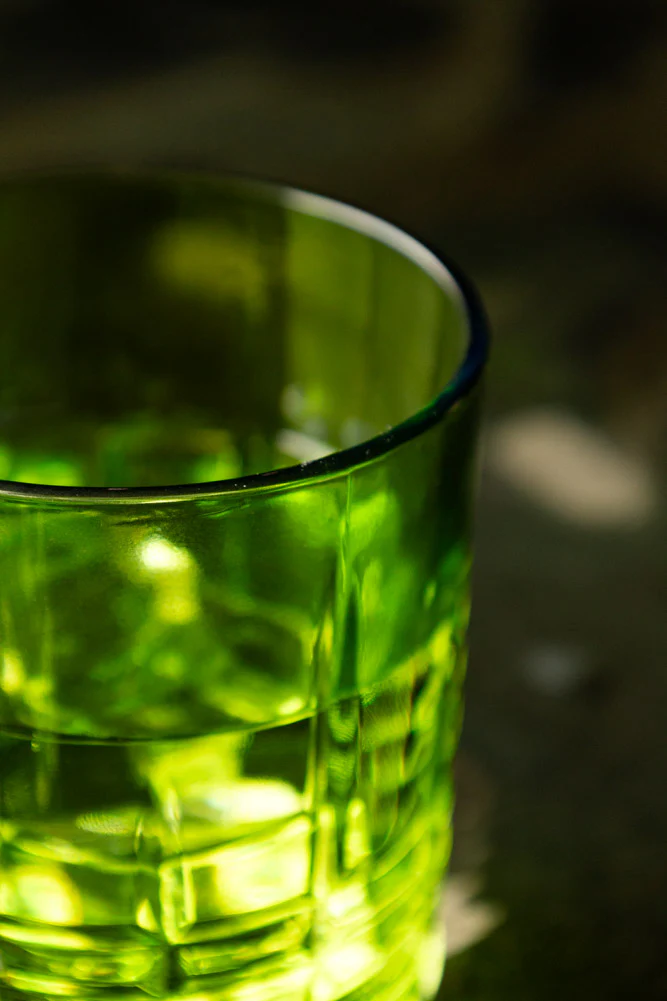 Green Whiskey Embossed Glass - Available in Two Designs - Image 12