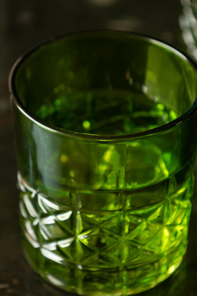 Green Whiskey Embossed Glass - Available in Two Designs - Image 6