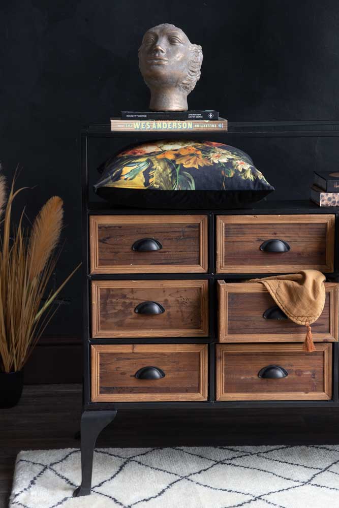 Haberdashery 12 Drawer Shop Counter With Glass Top - Image 4