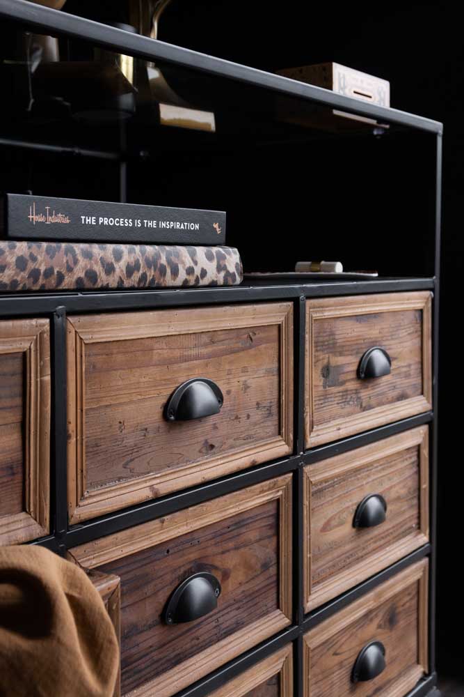 Haberdashery 12 Drawer Shop Counter With Glass Top - Image 5