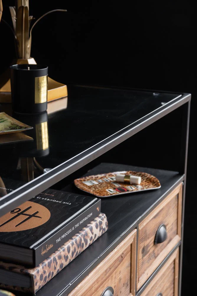 Haberdashery 12 Drawer Shop Counter With Glass Top - Image 8