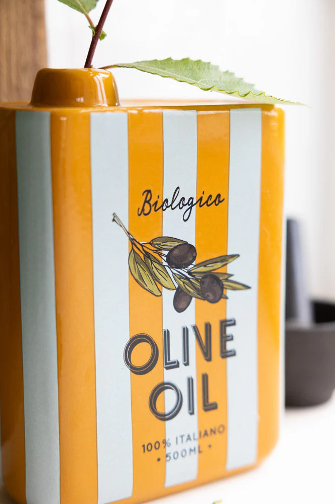 Italiana Stripe Olive Oil Vase - Image 2