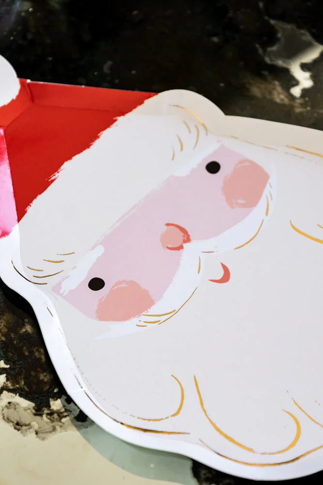 Joyful Father Christmas Party Paper Plates - Pack Of 8 - Image 3