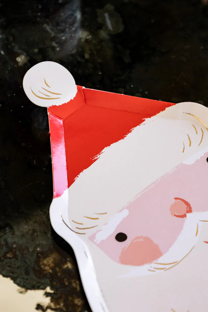 Joyful Father Christmas Party Paper Plates - Pack Of 8 - Image 4