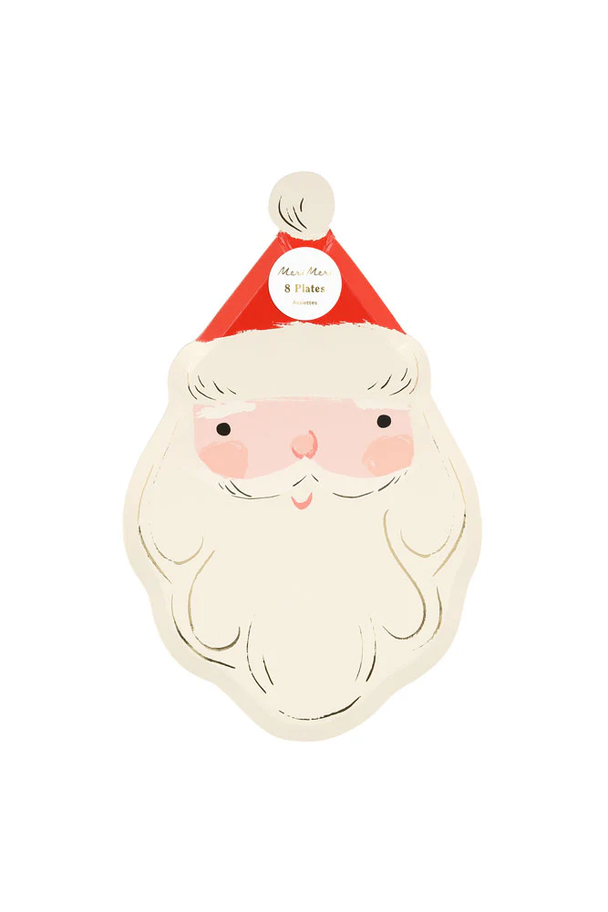 Joyful Father Christmas Party Paper Plates - Pack Of 8 - Image 5
