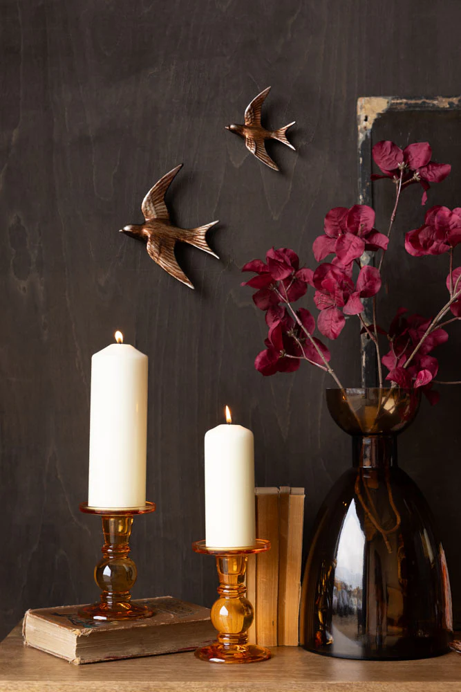 Large Antiqued Copper Swallow Wall Decoration - Image 2