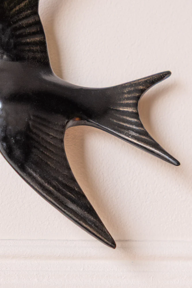 Large Black Swallow Wall Decoration - Image 5