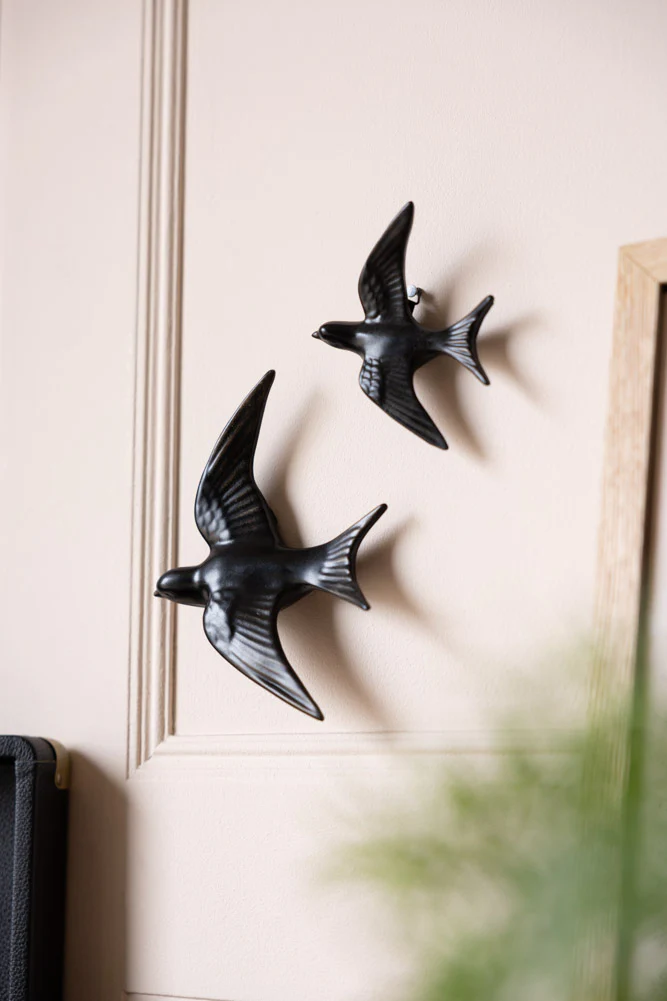 Large Black Swallow Wall Decoration - Image 6