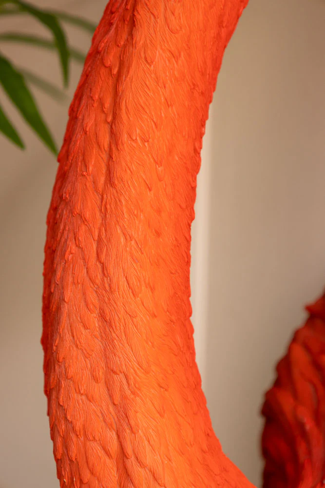Large Faux Flamingo Head Wall Art - Image 6