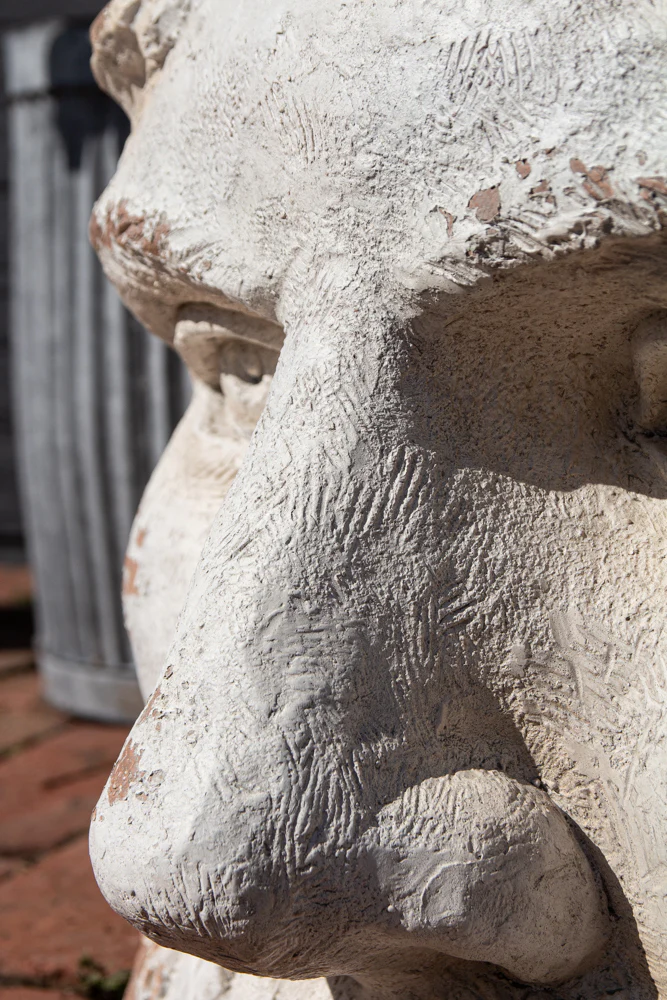 Large Rustic Stone Effect Classical Face Planter - Image 2