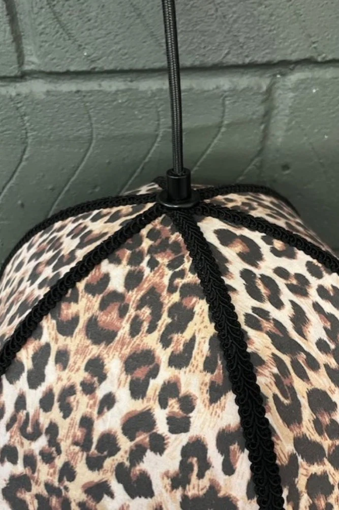 Leopard Love Print Double Tassel Edge Ceiling Light - SAMPLE - Image 2