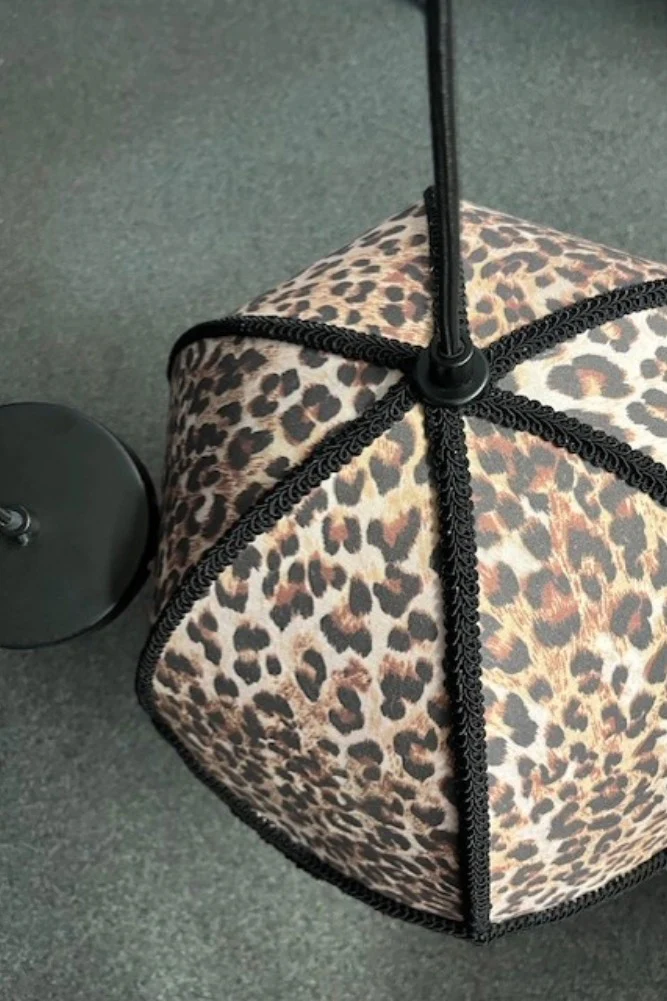 Leopard Love Print Double Tassel Edge Ceiling Light - SAMPLE - Image 4