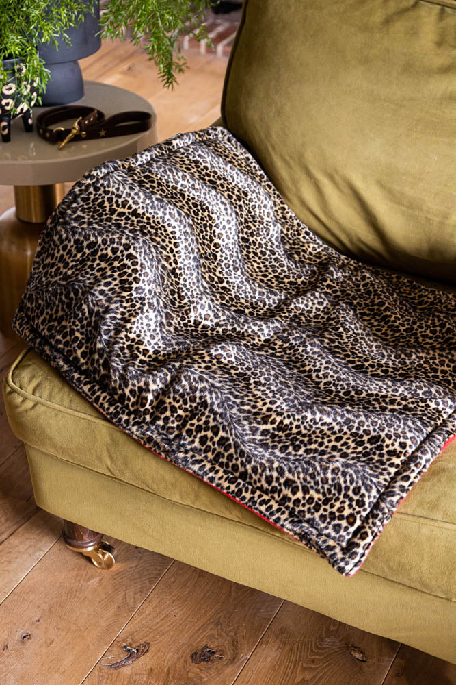 Leopard Print Pet Padded Blanket - Image 3