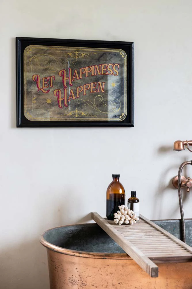 Let Happiness Happen Mirror Wall Art - Image 3