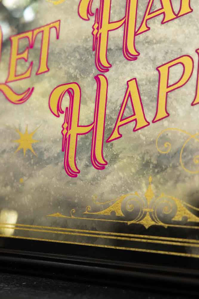 Let Happiness Happen Mirror Wall Art - Image 5