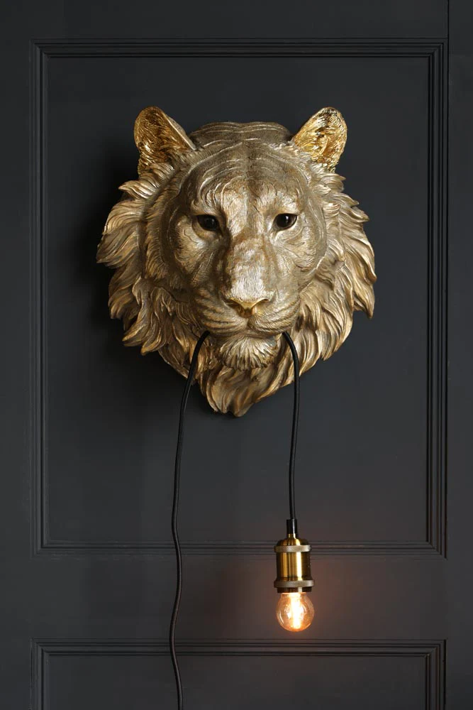 Lion Head Wall Light - Image 3