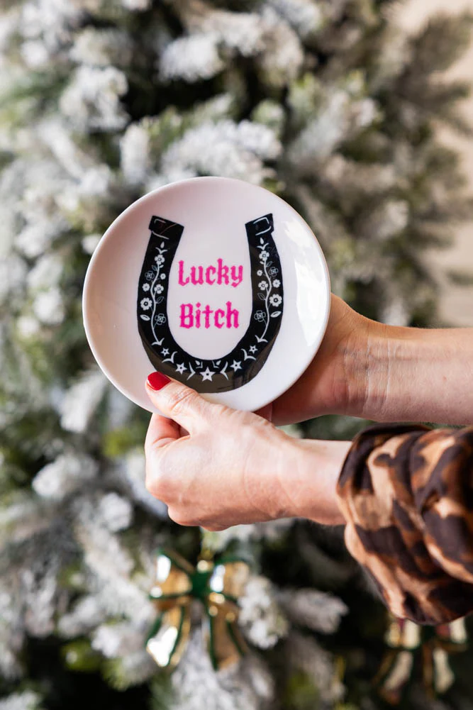 Lucky Bitch Decorative Wall Plate - Image 2
