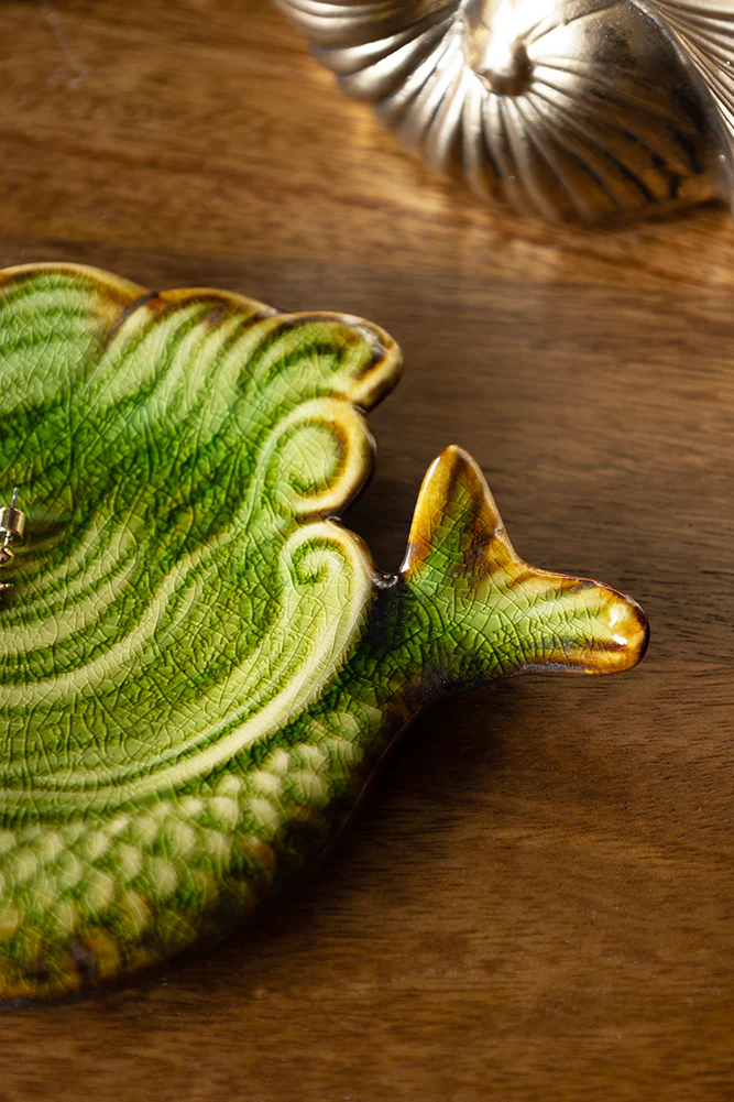 Mermaid Trinket Dish in Green - Image 2