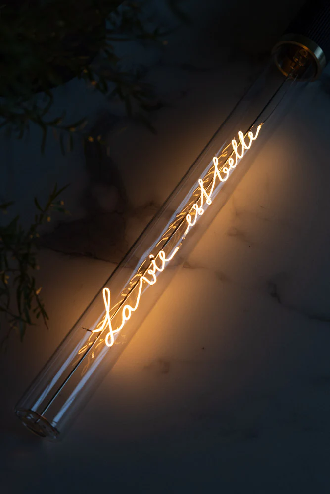 Message In A Tube Light - La Vie Est Belle - Image 2